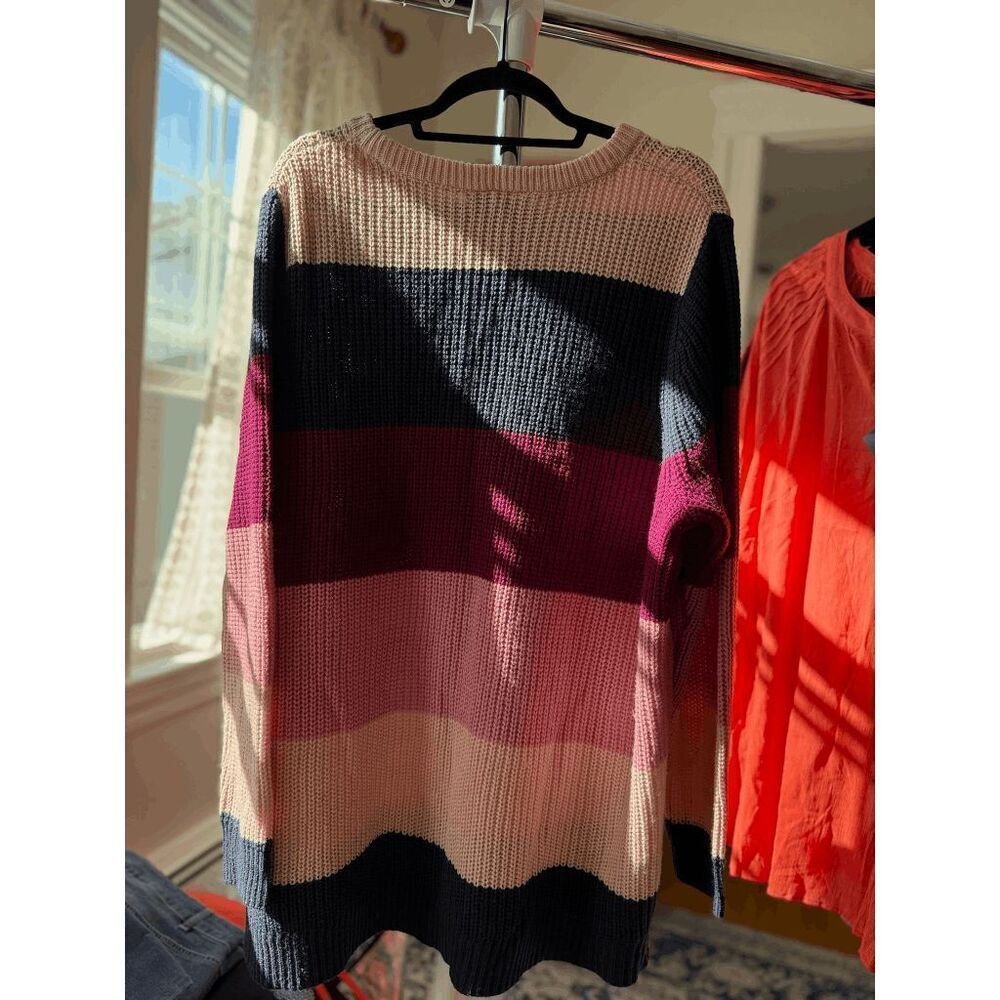 Lane Bryant Curvy Colorblock Knit Sweater